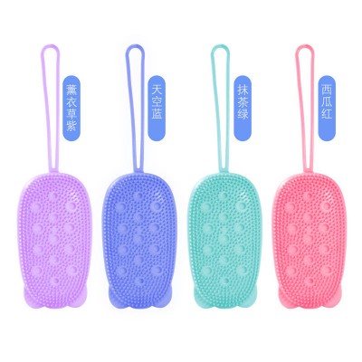 New Mite soap rubbing mud Soft bristles Rapid bubbling double-sided massage Silicone  bath brush