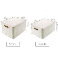 Bathroom Fold Storage Box with Handles for Organizing Closets Shelves and Cabinets in Bedrooms Bathrooms Entry